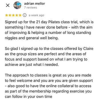 Beginner Pilates